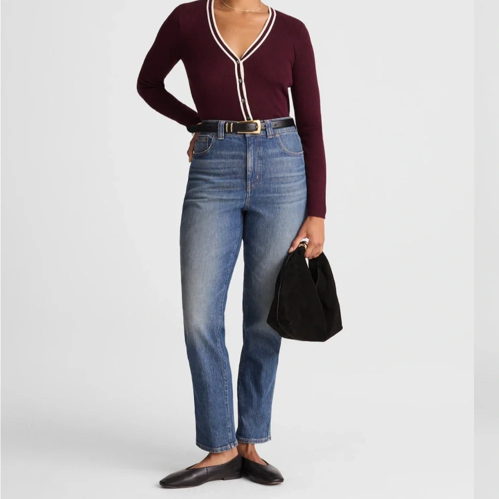 NWT Everlane The Curvy 90's Cheeky Straight Jean Light Wash Denim Size 30 Womens
